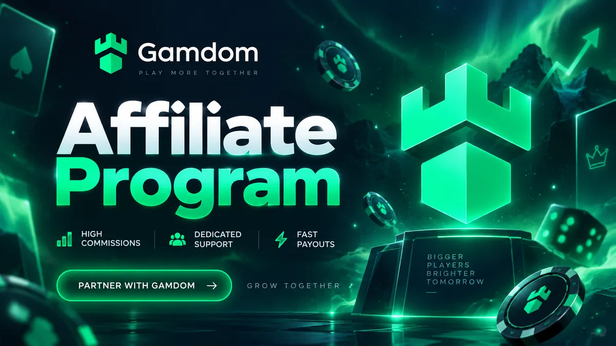 Gamdom affiliate program artwork